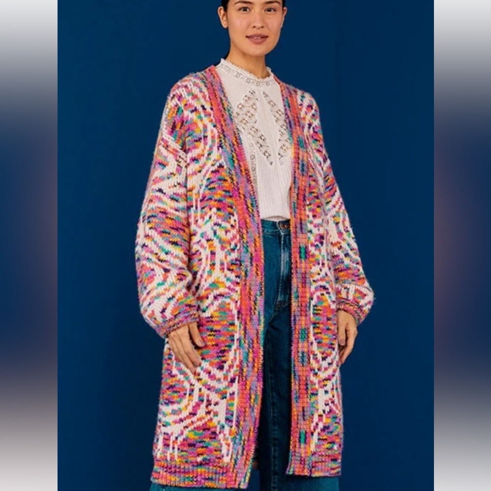 FARM Rio Multicolor Knit Cardigan - Picture 2 of 7